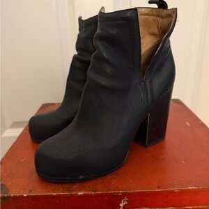 Jeffrey Campbell Black Ankle Booties